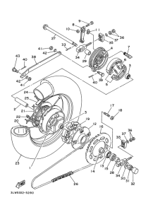 XV125S Переднее колесо