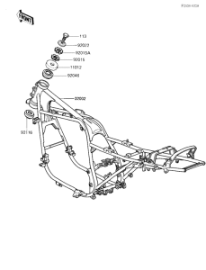 ZX750 Frame comp