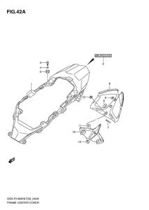 GSX-R1000 Frame center cover