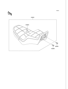 VN750 Сиденье