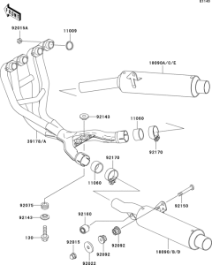 ZX600 Глушитель