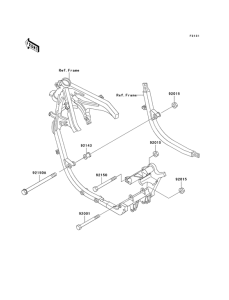 EX500 Рама ,крепежные детали