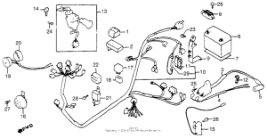 TG50 Wire harness + battery