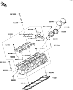 ZX1400 Головка цилиндров