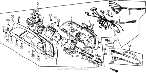 CX500 Combination instrument