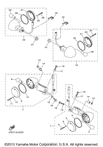 XVS1300CU Поворотники