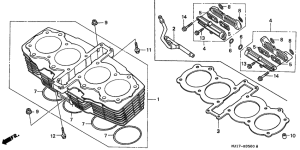 CBX750P2 Цилиндр