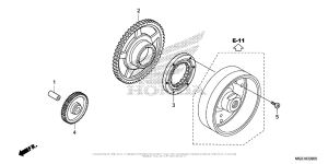 VFR1200F (DCT) Муфта стартера