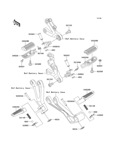 ZX600 Подножки
