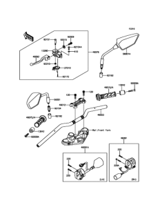 ER250 ハンドルバー