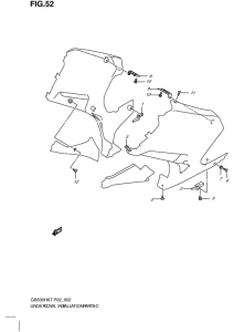 GS500 Under cowling installation parts