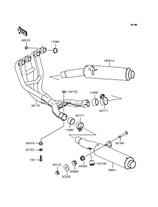 ZX400 Глушитель