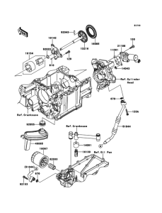 ZG1400 Масляный насос и фильтр