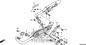VT750CA Глушитель