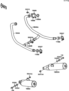 EX500 Глушитель