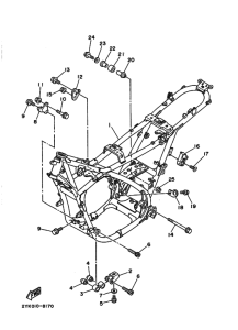 TDR250 TDR250A Frame comp