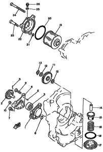 SR250 Масляный насос
