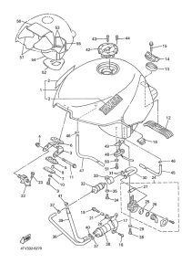 YZF600R Топливный бак