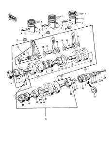  Crankshaft / pistons