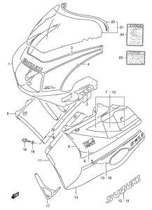 GSX-R400 Cowling body