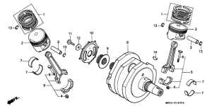 PC800 Crankshaft / piston