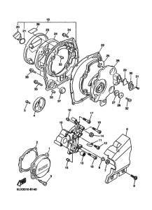 XJR1300C Крышка картера двигателя