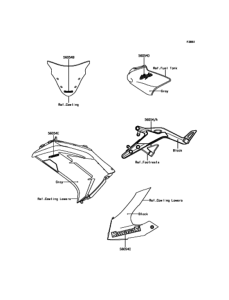 EX400 デカール(グレー)(EGF)