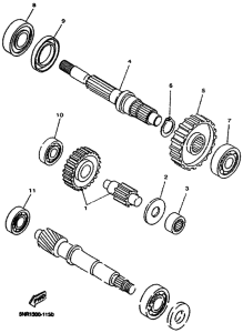YP125E Трансмиссия