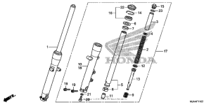 VT750RS Front fork (3)