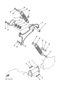 PW50 Rear arm. suspension