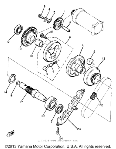 XJ750RH Муфта стартера