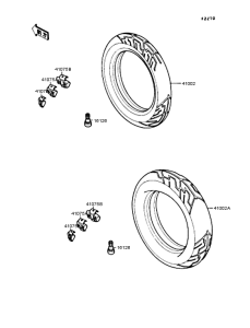ZX400 Колеса,покрышки
