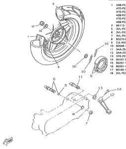 CW50RS Переднее колесо