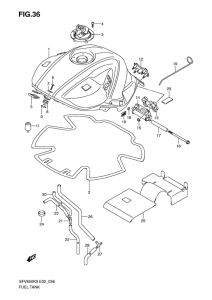 SFV650 (ABS) Tank fuel