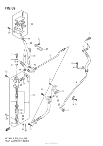 VZ1500 Задний торм цилиндр