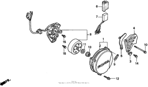 CR500R Крышка картера левая