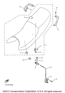 YZF600RTC Сиденье