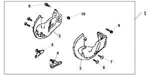 GL1800 (ABS) Front disk cover