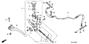 RVT1000R Цилиндр сцепления