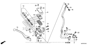 CTX700N DCT Front Brake Master Cylinder (Ctx700Na / nd)