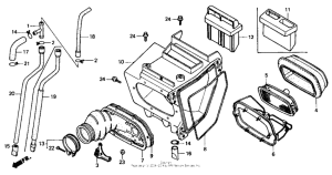 XR600R Air cleaner 88-92
