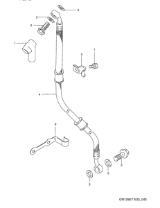 GN125 Тормозные трубопроводы