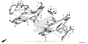 NC700X (DCT) Боковые обтекатели