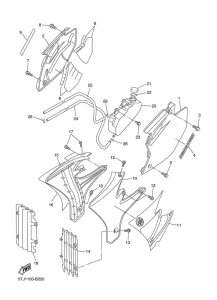 WR250FR Боковые обтекатели