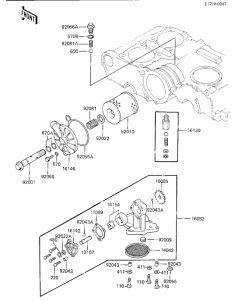 KZ250 Насос масляный  / фильтр масляный