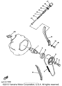 TW200T Цепь механизма газораспределения