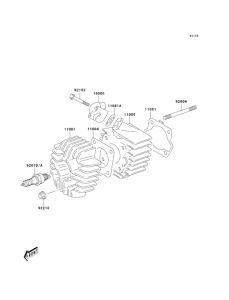 KDX50 Цилиндр и головка цилиндров