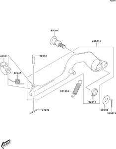  Педаль тормоза