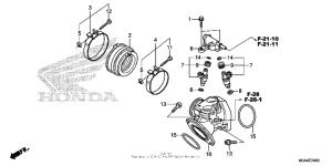 VT750C2B Впускной трубопровод