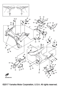 YZF-R1M Обтекатель 2